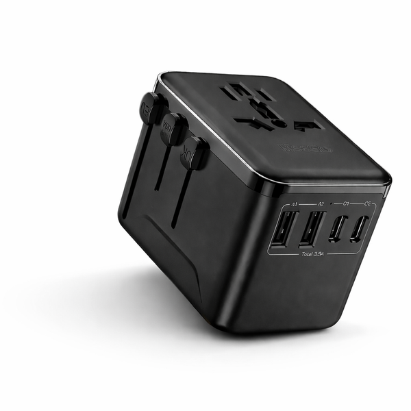 AXORA Universal Travel Adapter – Fast Charging | Worldwide Compatible