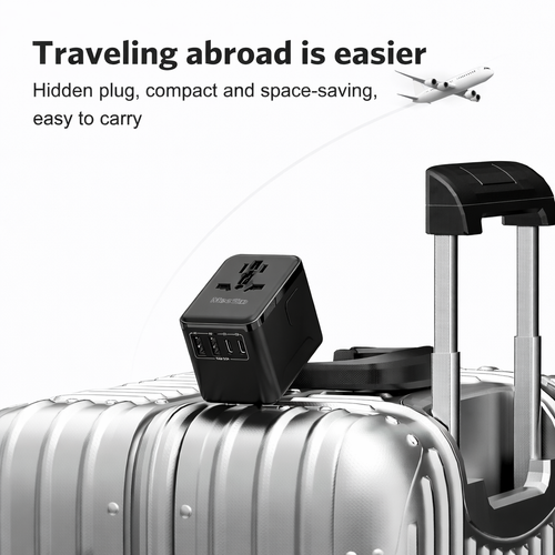 Universal Travel Adapter – 2500W Fast Charging | Worldwide Compatible