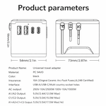 AXORA Universal Travel Adapter – Fast Charging | Worldwide Compatible